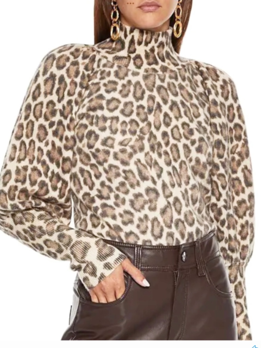 Zimmermann leopard print cashmere sweater